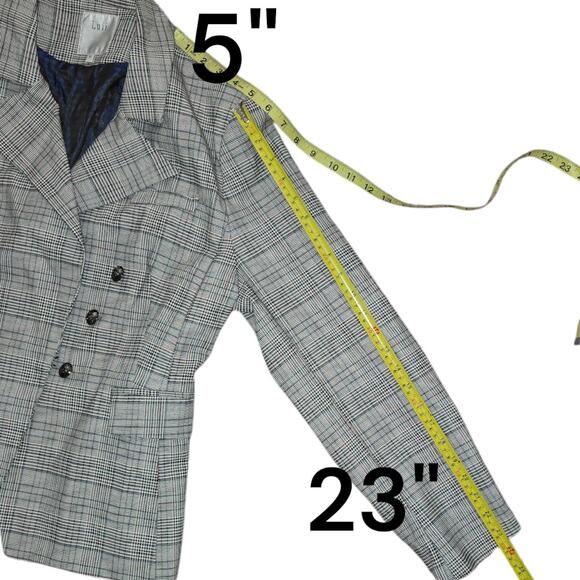 Women's Luii Plaid Blazer Jacket XL - Picture 8 of 10